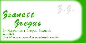 zsanett gregus business card